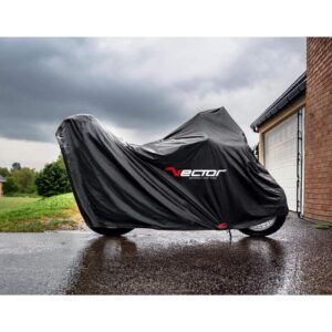 Housse de protection extérieur VECTOR H20 noir - Moto / Scooter avec Top case - L