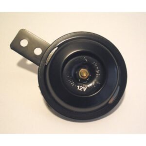 SHIN YO horn, 12V, black, dia.= 70 mm, 100 dB, E-mark