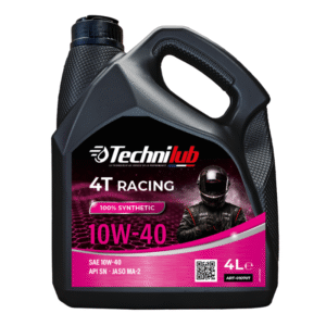 Huile Moteur Moto Technilub 4T Racing 10w40 100% Synthèse 4 Litres